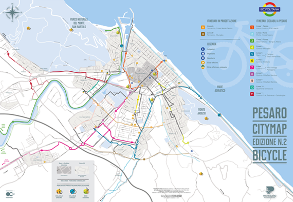 mappa bicipolitana pesaro
